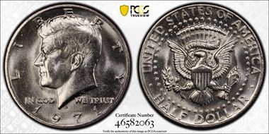 1971-D 50C DDO, FS-101 MS65