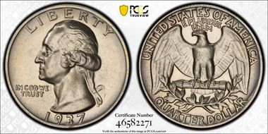 1937 25C PR65