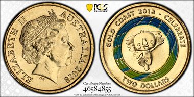 2018 $2 Commonwealth Games Borobi the Koala MS66