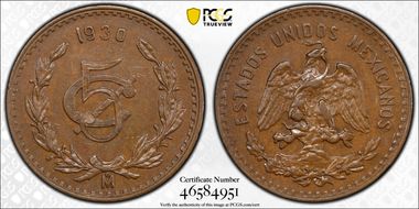 1930-Mo 5C Square 0 MS62BN