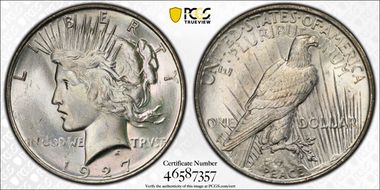 1927-D $1 MS63