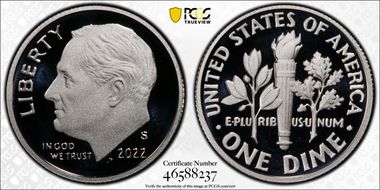 2022-S 10C Silver Limited Edition Proof Set PR70DCAM