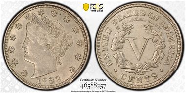 1883 5C With CENTS N1