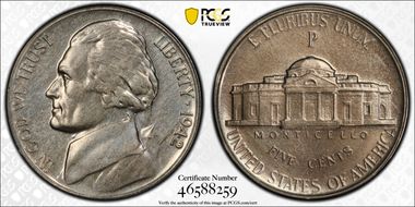 1942-P 5C Silver PR64