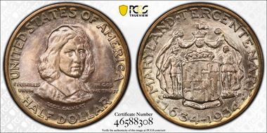 1934 50C Maryland MS67