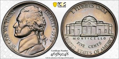 1939 5C Reverse of 1938 PR65