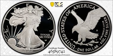 2022-S $1 Silver Eagle Limited Edition Proof Set First Strike PR70DCAM