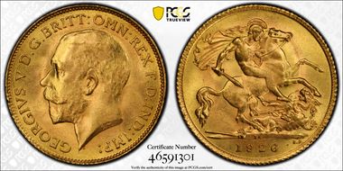 1926-SA 1/2 Sov S-4010 MS66