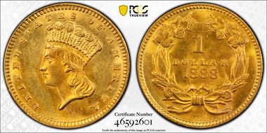 1888 G$1 MS64