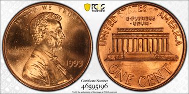1993 1C MS68RD