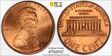 1993 1C MS68RD