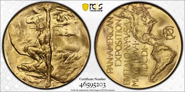 1901 SC$1 HK-289 Pan-American Expo MS64