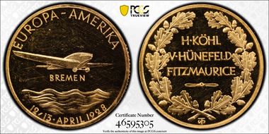 1928 Medal Kaiser-939.5 Au SP62