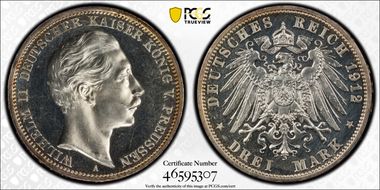 1912-A 3 Mk J-103 PR63CAM