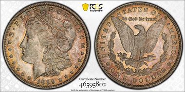 1899-O $1 Micro O AU55