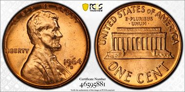 1964-D 1C MS65RD