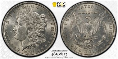 1881-O $1 MS61