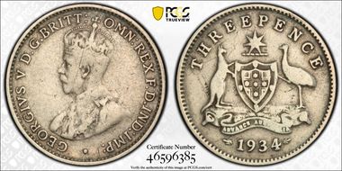 1934/3(m) 3D KM-24  Ag VF20