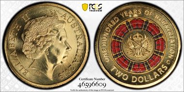 2019-C $2 100 Years of Repatriation Colorized MS69