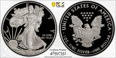 2016-W $1 Silver Eagle 30th Anniversary Lettered Edge PR69DCAM