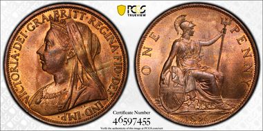 1896 1D S-3961 MS65RB