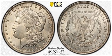 1883-O $1 MS62