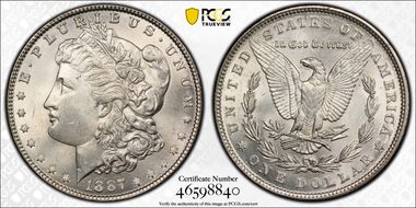 1887 $1 MS63
