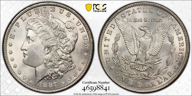 1887 $1 MS64