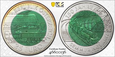 2004 € 25 Semmering Railway MS69