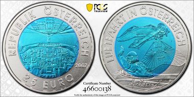 2007 € 25 Aviation MS70