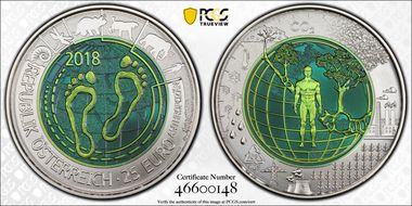 2018 € 25 Anthropocene MS70