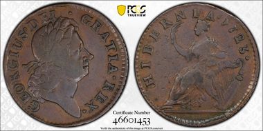 1723 1/2P Hibernia, Martin 4.58-Gc.27 VF20BN