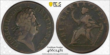 1723 1/2P Hibernia, Martin 4.63-Fb.1 VF20BN