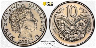 2004 10C Mule with $1 Obv MS64