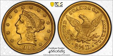 1906 $2.50 MS64