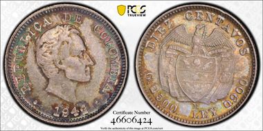1942-B 10C Restrepo-15 AU58