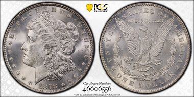 1878 7TF $1 Reverse of 1878 MS65