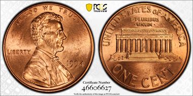 1994 1C MS65RD