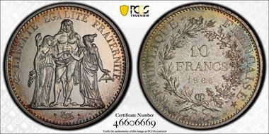 1966 10 Fr Gad-813 F-364 MS68