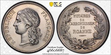 (1880-DT) Jeton Lerouge-349 MS62