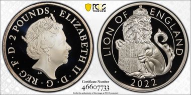 2022 £2 Lion of England The Tudor Beasts PR70DCAM