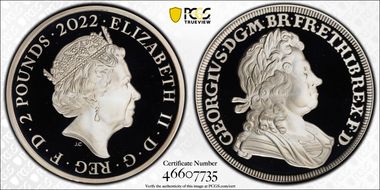 2022 £2 King George I British Monarchs PR69DCAM