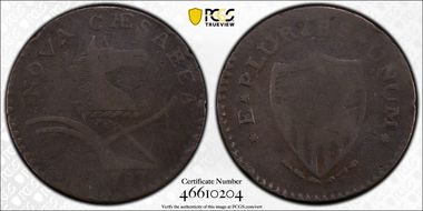 1787 NJ 1/2P PLURIBS, Maris 61-p VG10BN