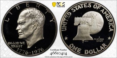 1976-S $1 Silver PR69DCAM