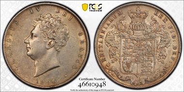 1826 1/2 Cr S-3809 AU55