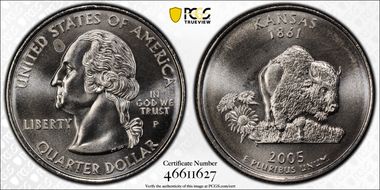 2005-P 25C Kansas MS67