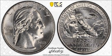 2023-P 25C Bessie Coleman MS66