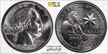 2022-P 25C Wilma Mankiller MS66