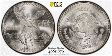 1982-Mo Onza Libertad Ag - DDO MS67