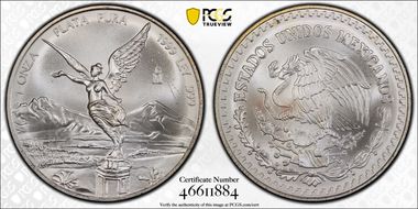 1999-Mo Onza Libertad Ag MS67